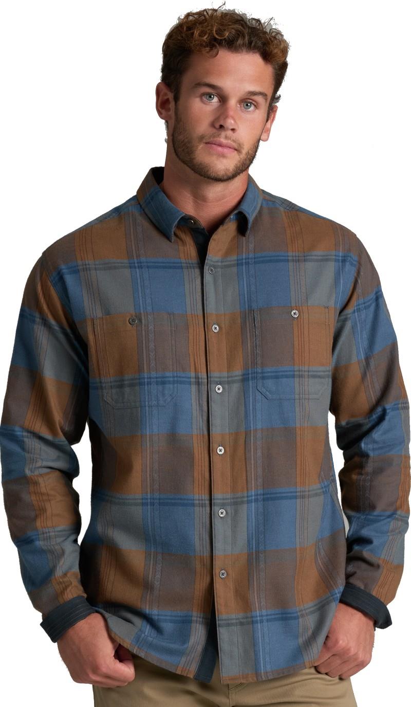 Fugitive Flannel LS - Mens - bronze blue 1