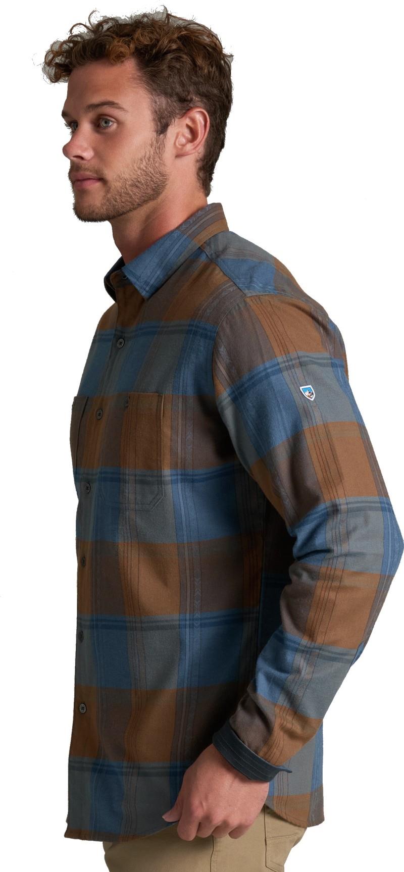 Fugitive Flannel LS - Mens - bronze blue 1