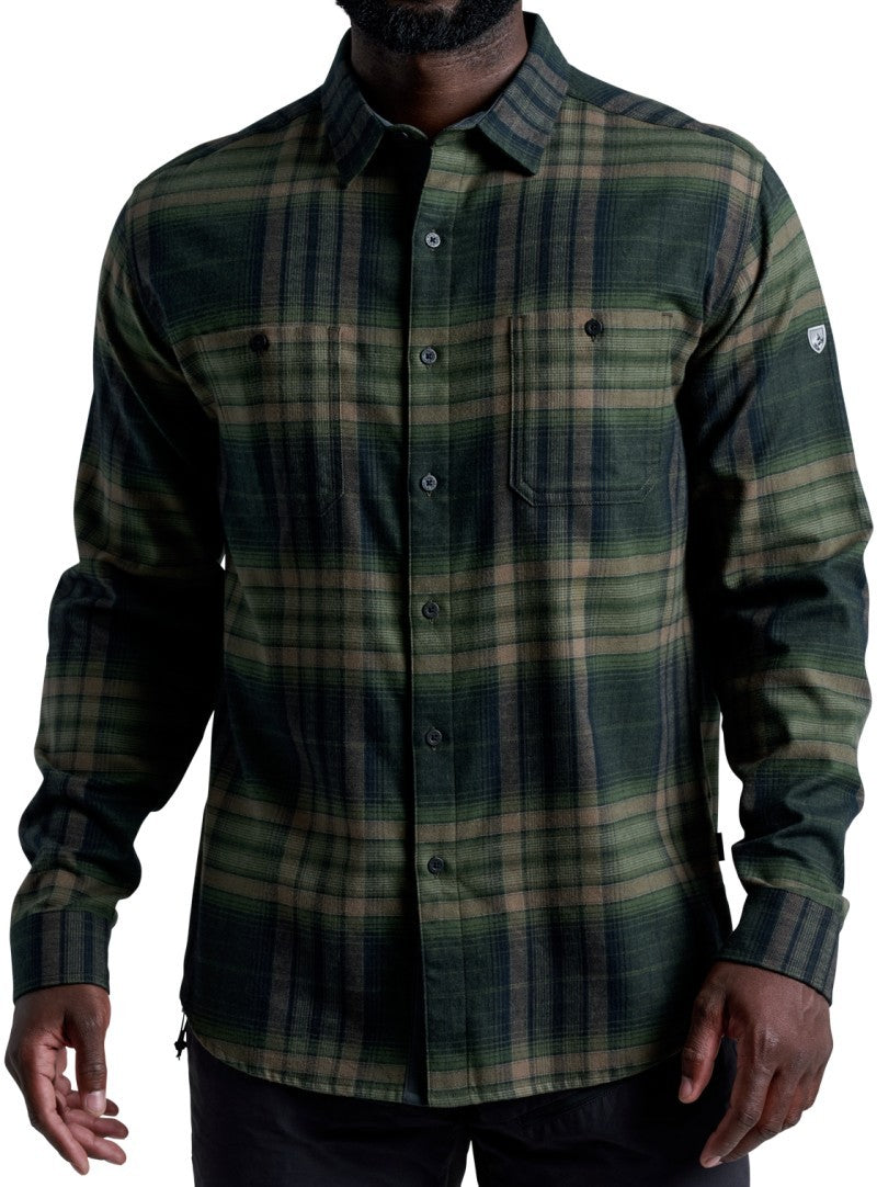 Fugitive Flannel LS - Mens - dark forest 1