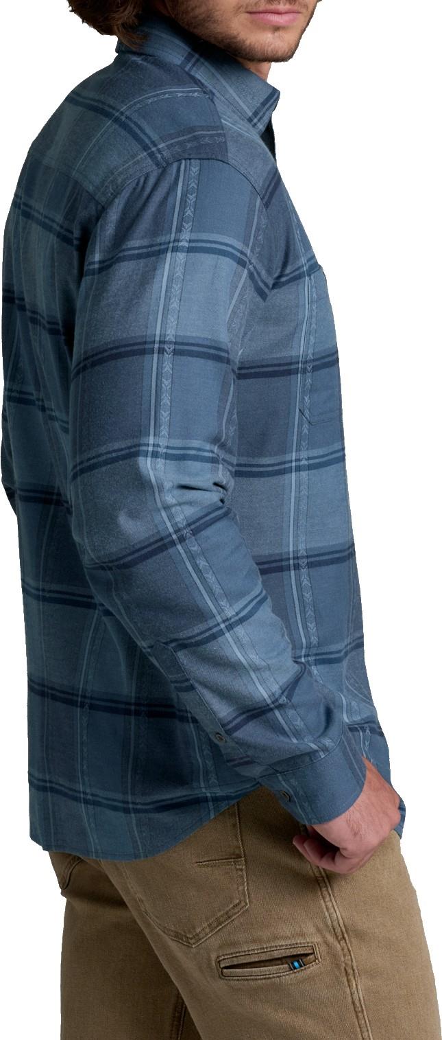 Fugitive Flannel LS - Mens - mixed indigo 1