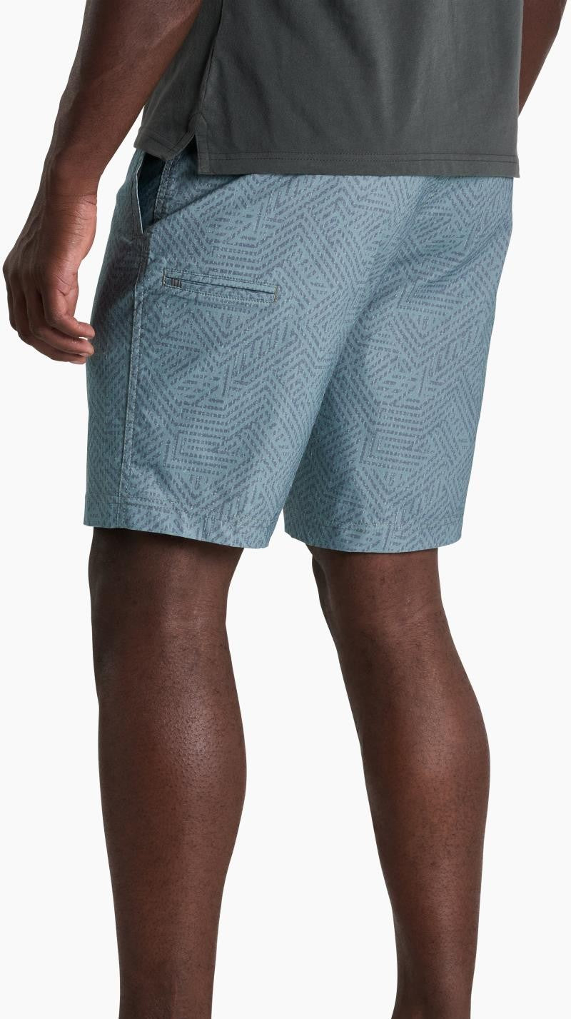 Getaway Shorts, 10" Inseam - Mens - gunmetal geo texture 1
