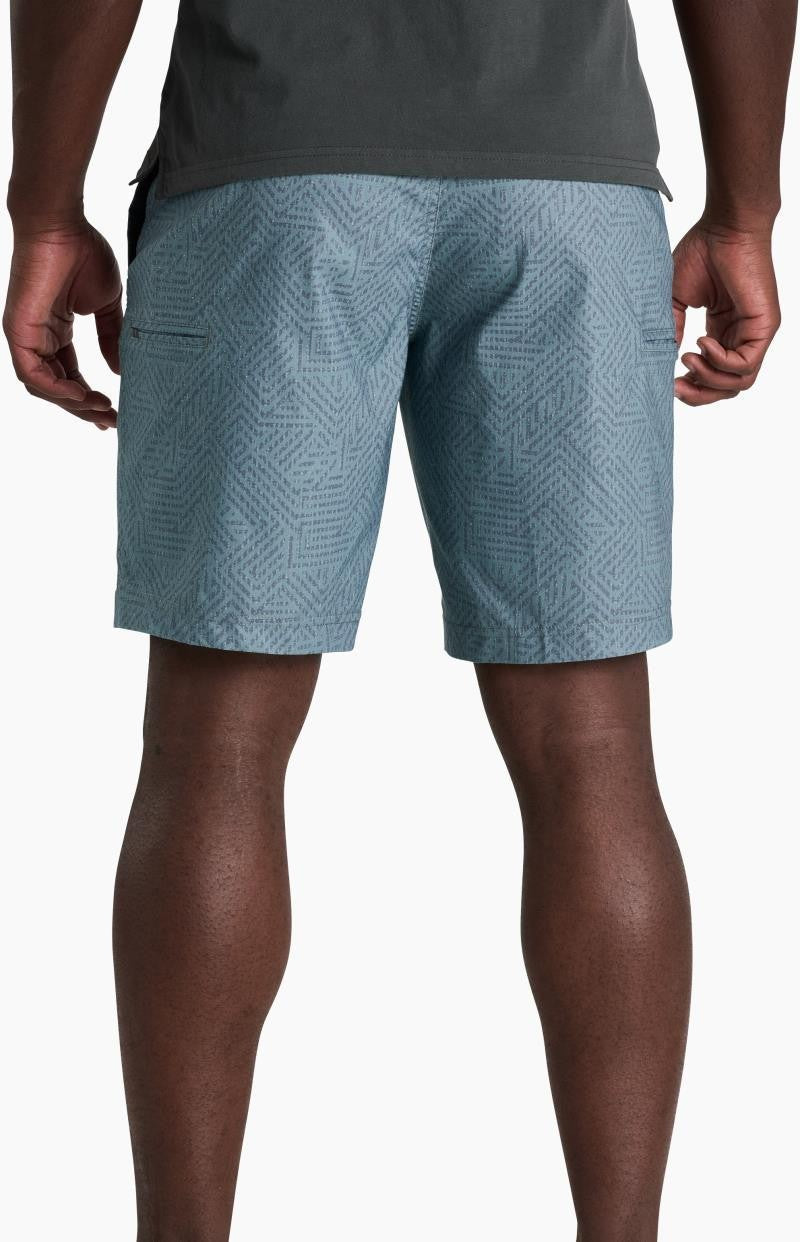 Getaway Shorts, 9" Inseam - Mens - gunmetal geo texture 1