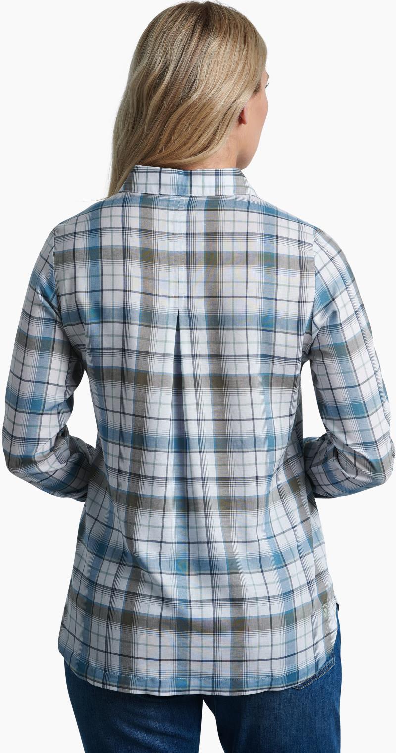 Hadley Plaid LS - Womens - Sage 3
