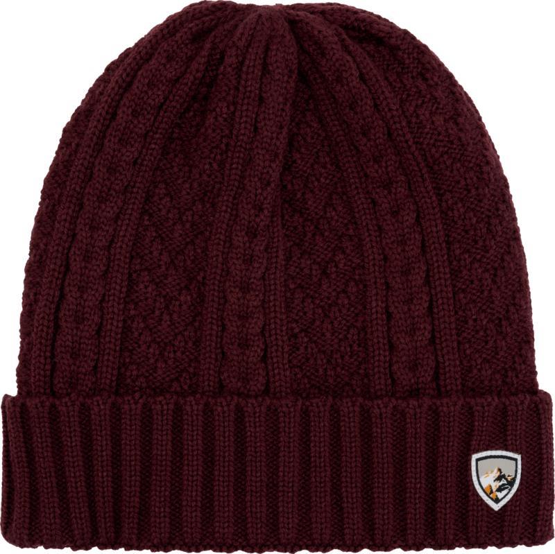 Helena Cable Beanie - ganache 1