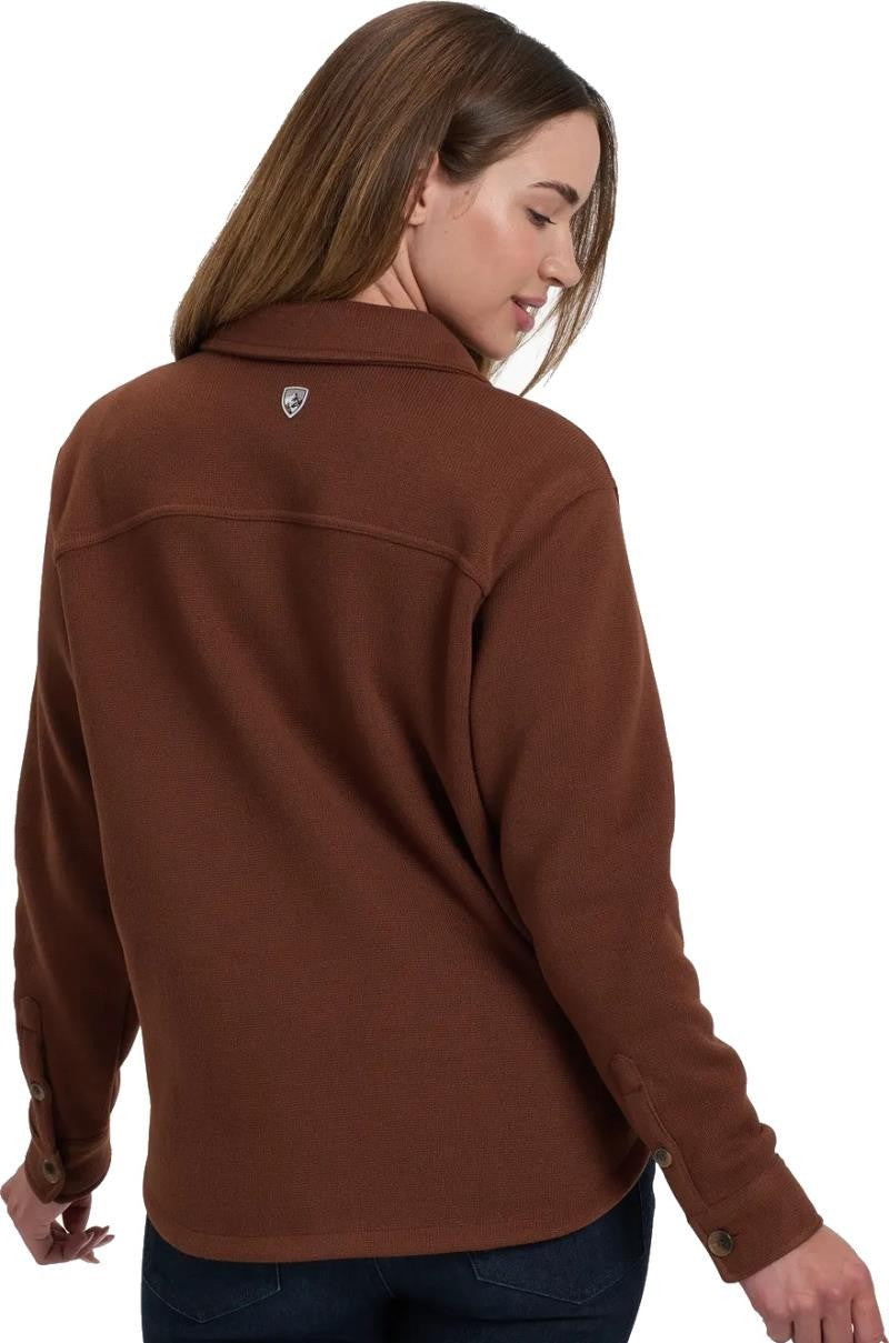 Highland Shirt Jacket - Womens - mocha 1