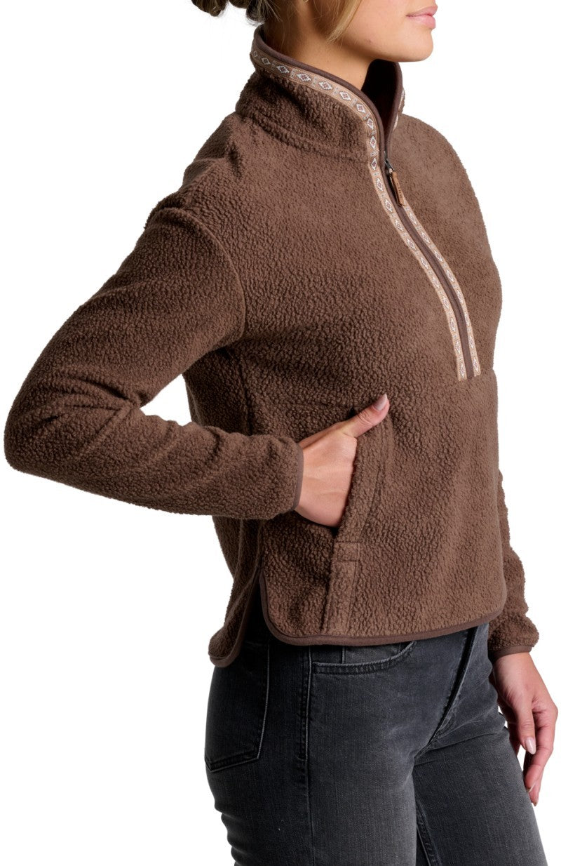 Hygge 1/2 Zip - Womens - coffee 1