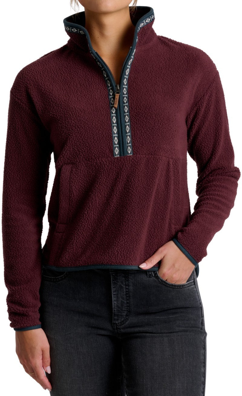 Hygge 1/2 Zip - Womens - raisin 1