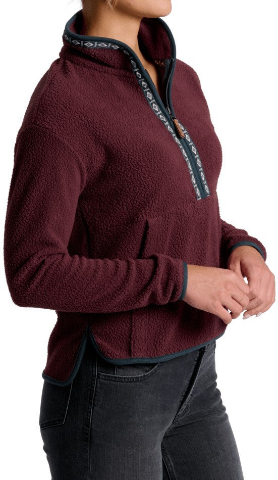 Hygge 1/2 Zip - Womens - raisin 1
