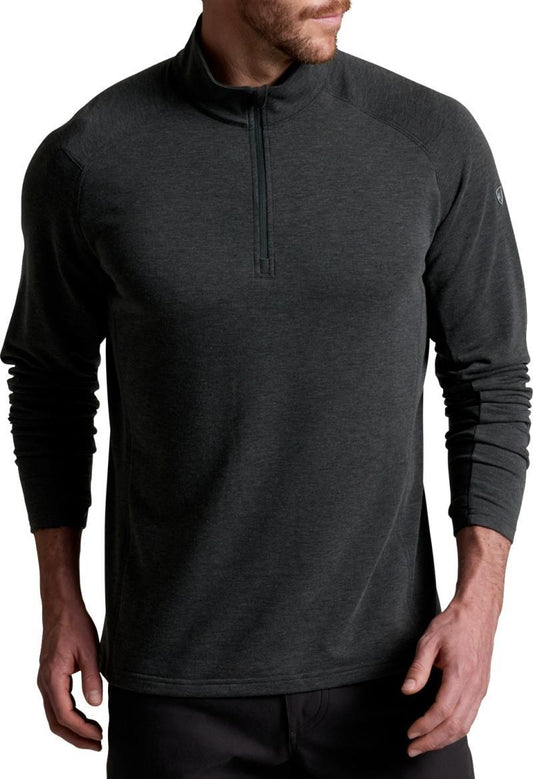 Influx 1/4 Zip - Mens - carbon 1