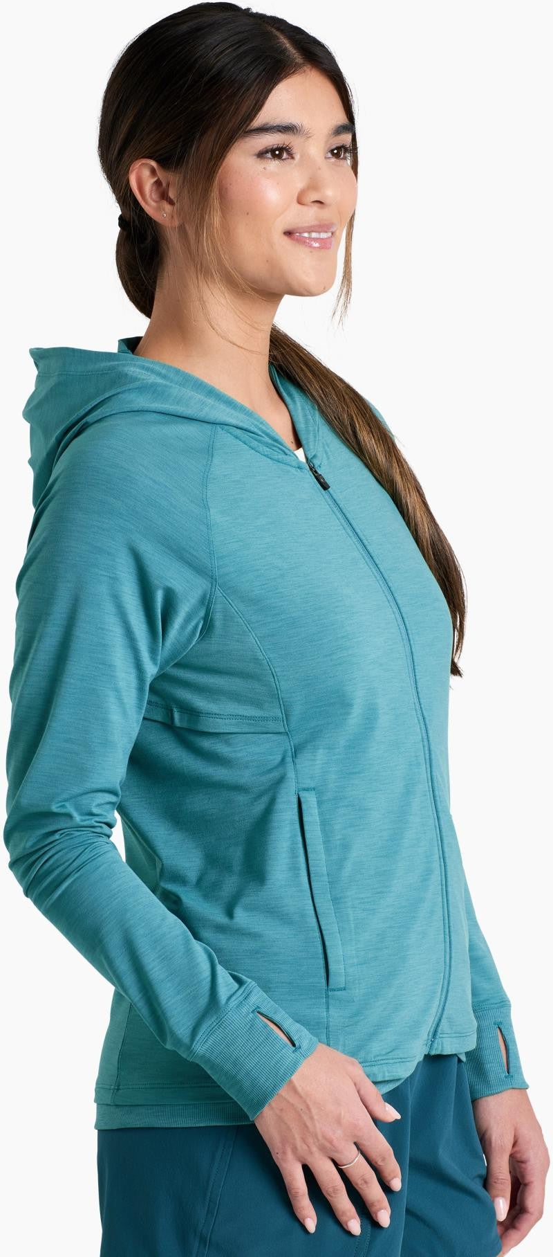 Inspira Full Zip Hoody - Womens - aqua 1