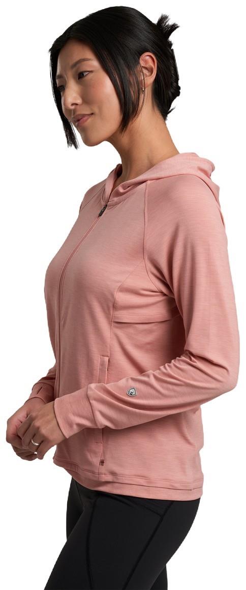 Inspira Full Zip Hoody - Womens - coral rose 1