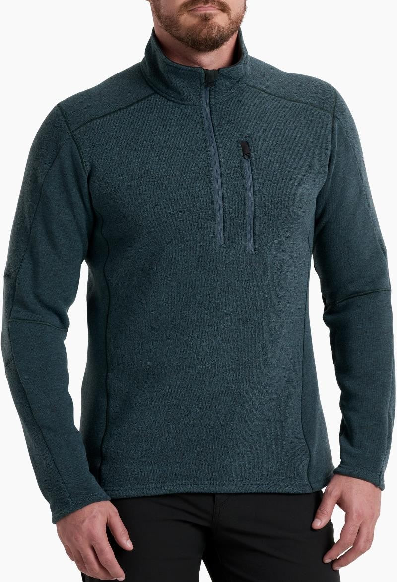 Interceptr 1/4 Zip - Mens - storm blue 1