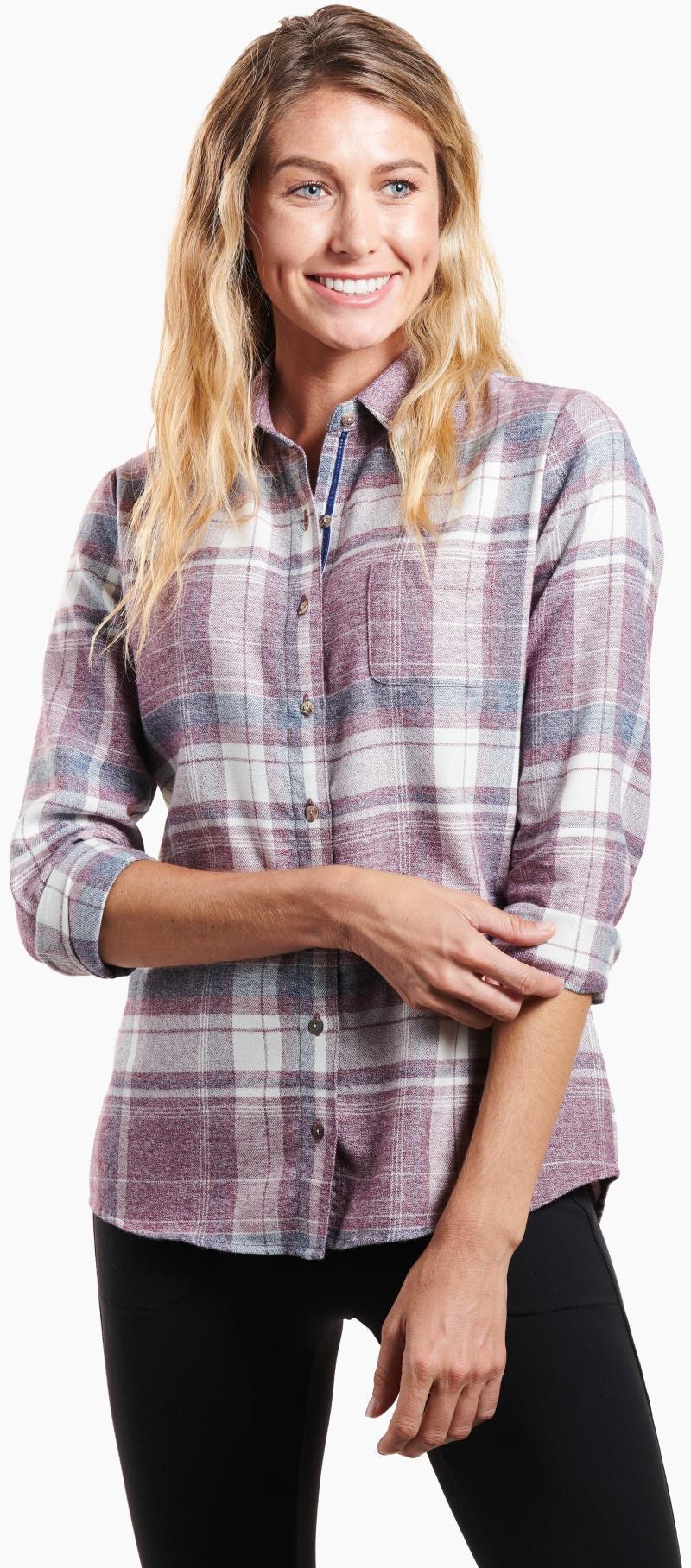 Kamila Flannel - Womens - mulberry 1
