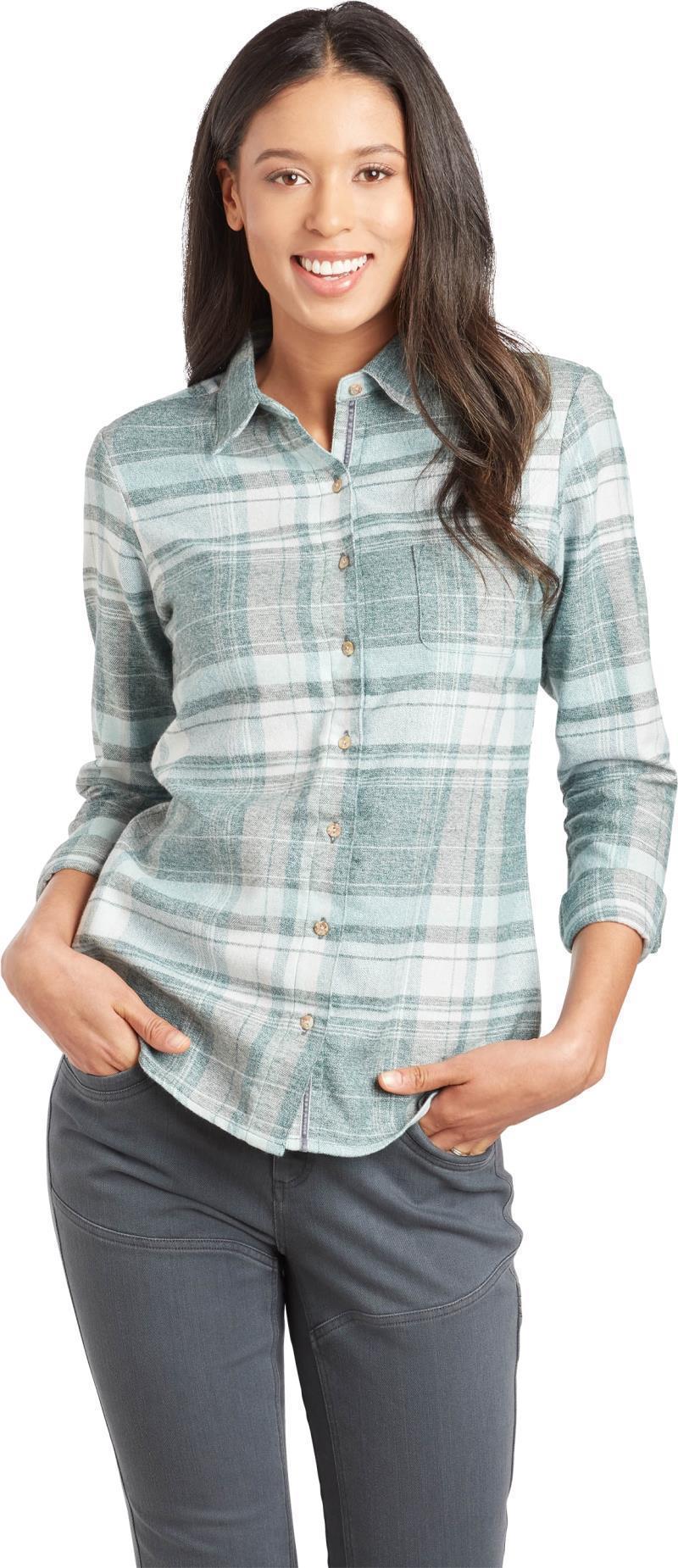 Kamila Flannel - Womens - spruce 1
