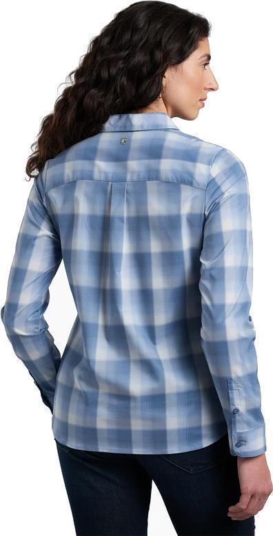 Kamp LS - Womens - Vista Blue Plaid 3