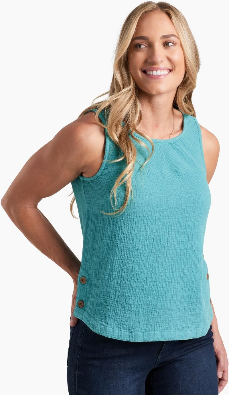 Klover Tank - Womens - aqua 1