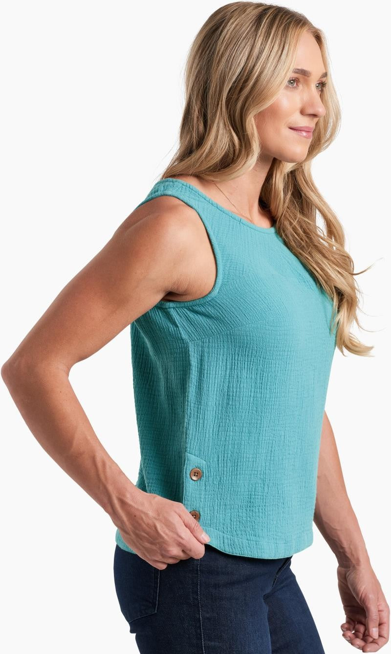 Klover Tank - Womens - aqua 1