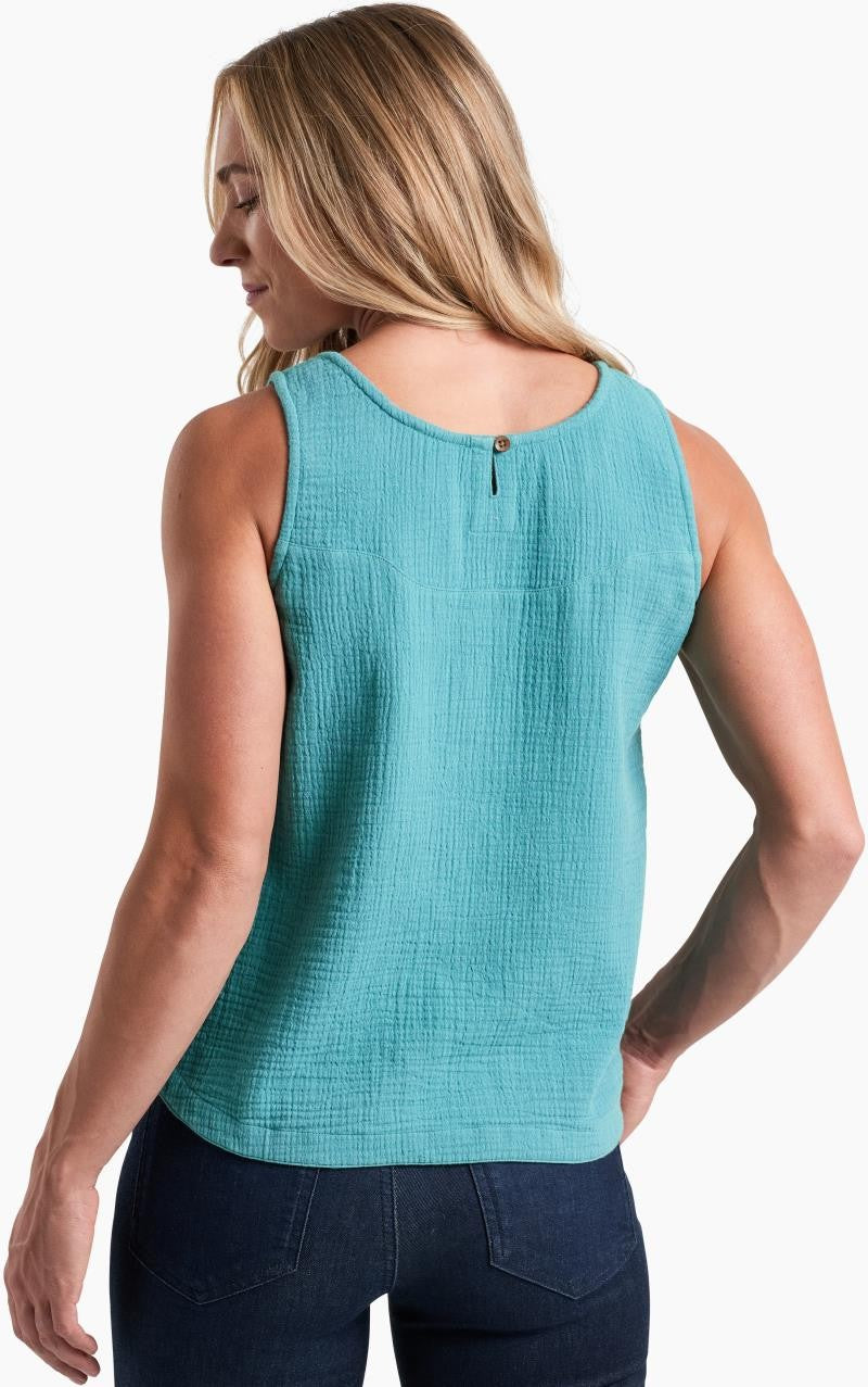 Klover Tank - Womens - aqua 1