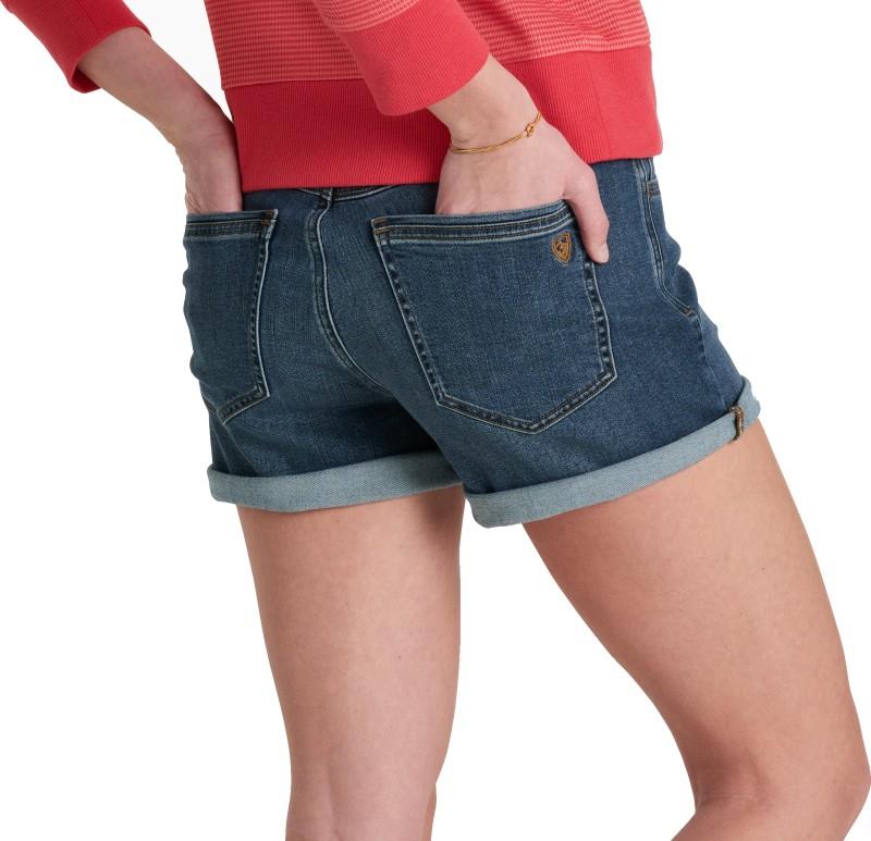 Kontour Form Denim Shorts, 5" Inseam - Womens - midnight fade 1
