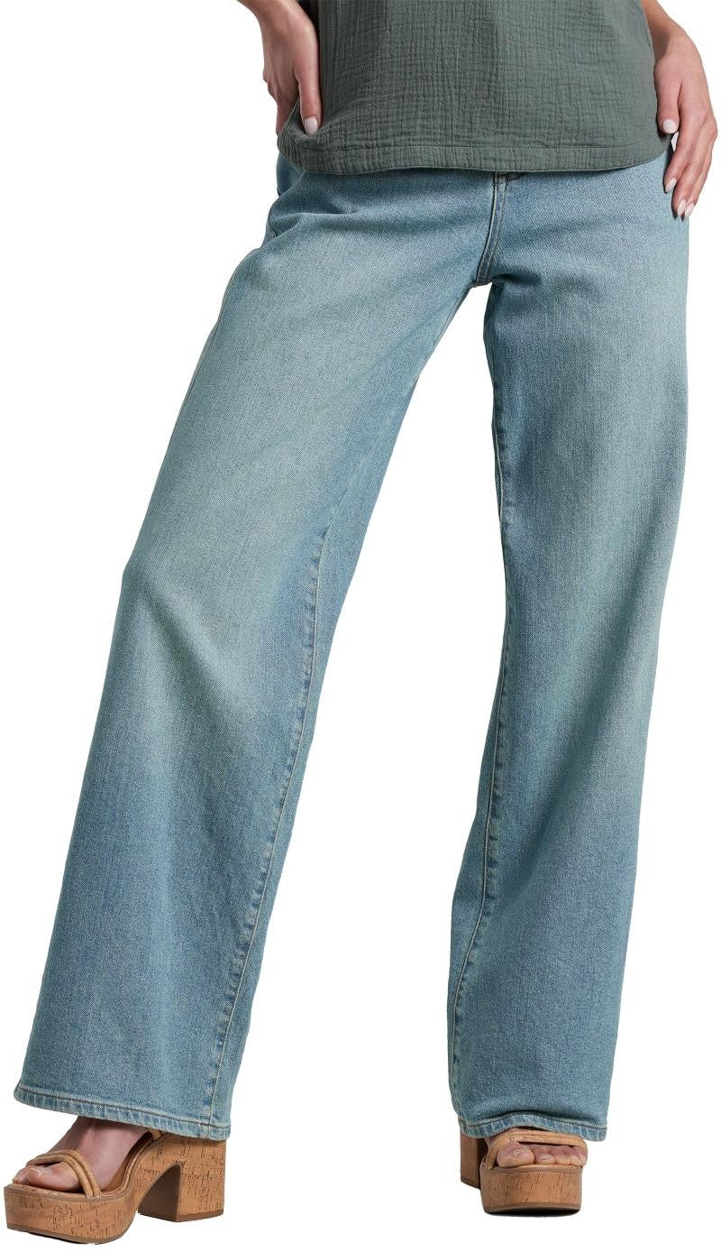 Kontour Rigid Wide Leg Denim, Reg - Womens - rain wash 1