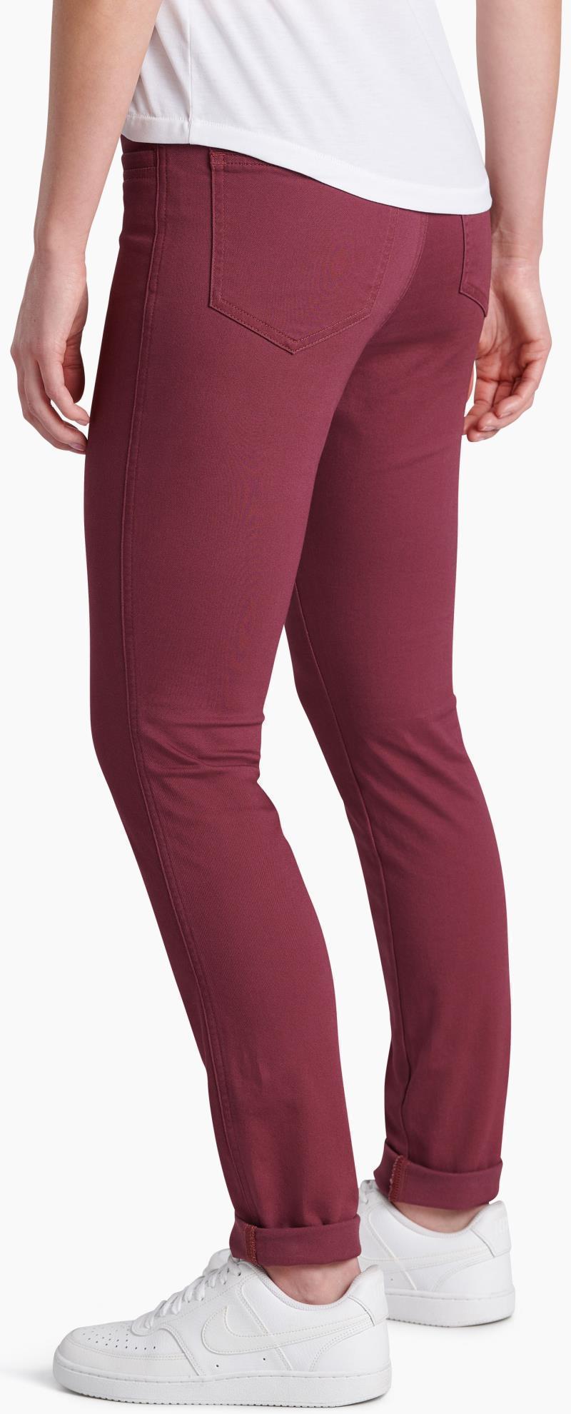 Kontour Skinny Pants, Long - Womens - Barberry 3