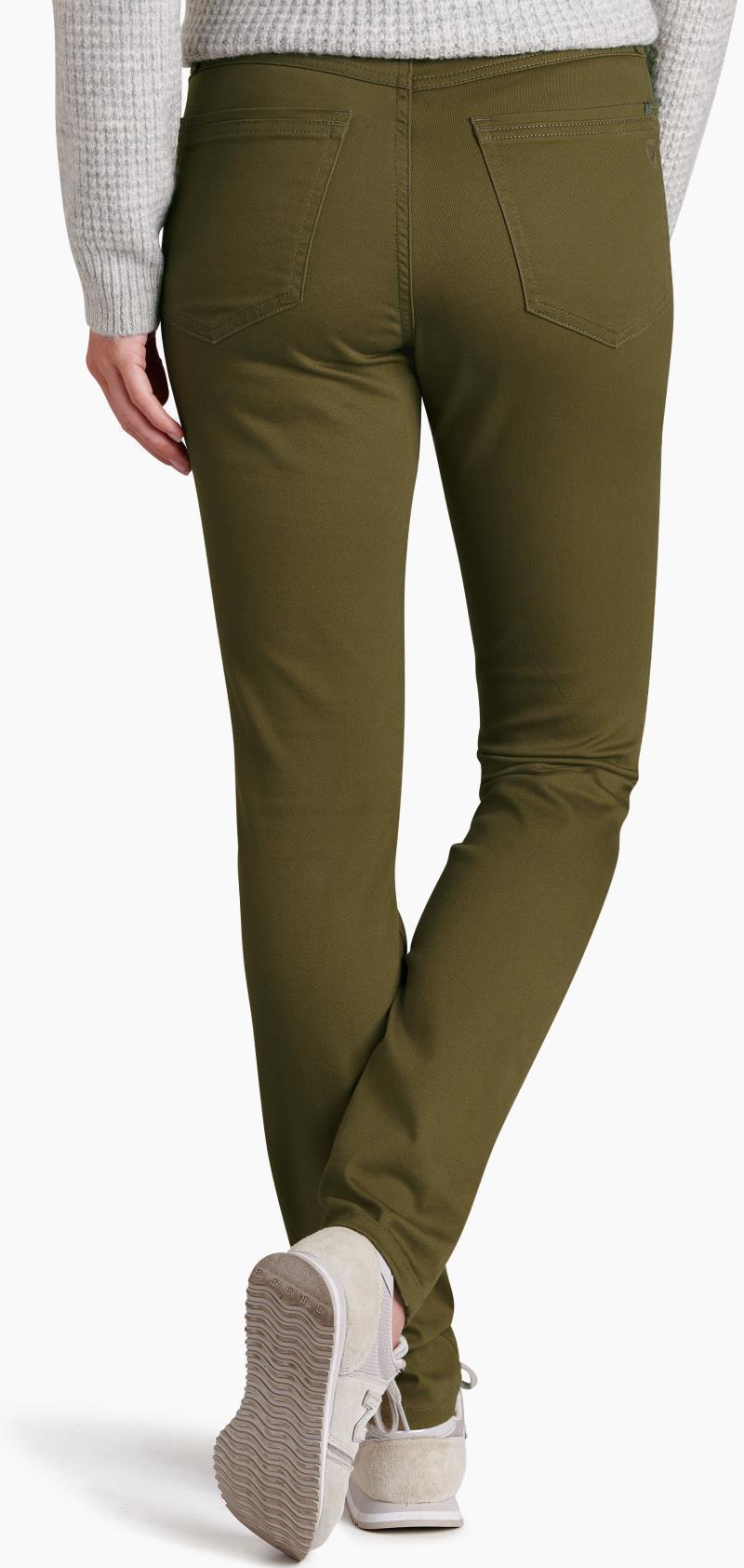 Kontour Skinny Pants, Long - Womens - Olive 2