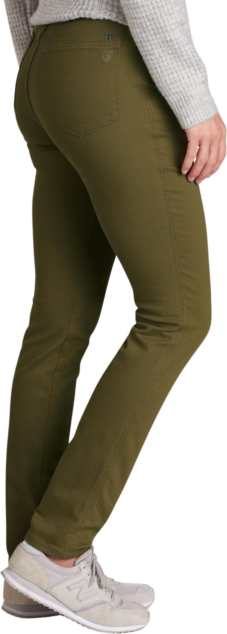 Kontour Skinny Pants, Long - Womens - Olive 3