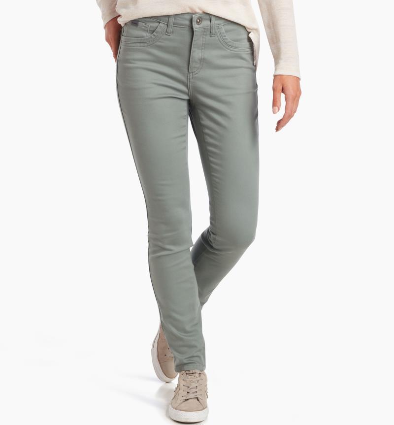 Kontour Skinny Pants, Long - Womens - sea grass 1