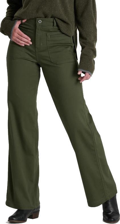 Kontour Wide Leg Pants, Reg - Womens - dark moss 1