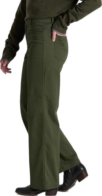 Kontour Wide Leg Pants, Reg - Womens - dark moss 1