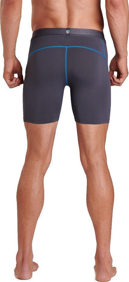 Kuhl Boxer Briefs with Fly, 6" Inseam - Mens - carbon / kuhl blue 1