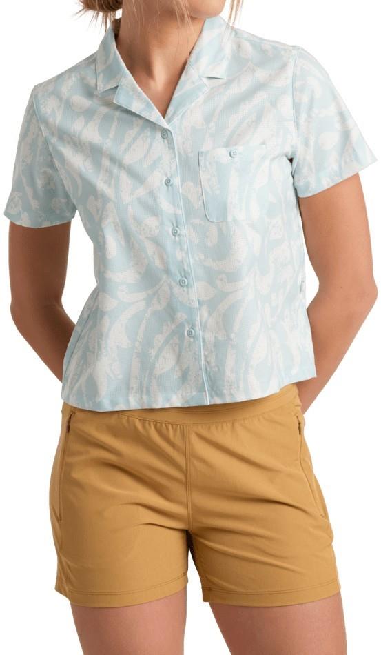 Kuhl Breeze SS - Womens - blue haze print 1