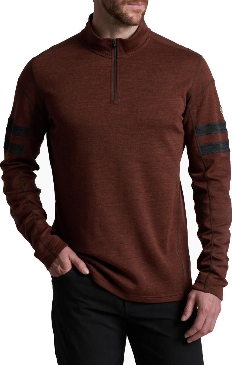 Kuhl Team Merino 1/4 Zip - Mens - rustic brick 1