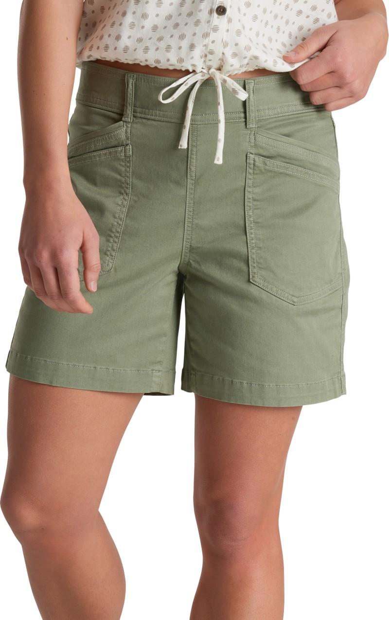 Kultivatr Pull On Shorts, 6" Inseam - Womens - slate green 1