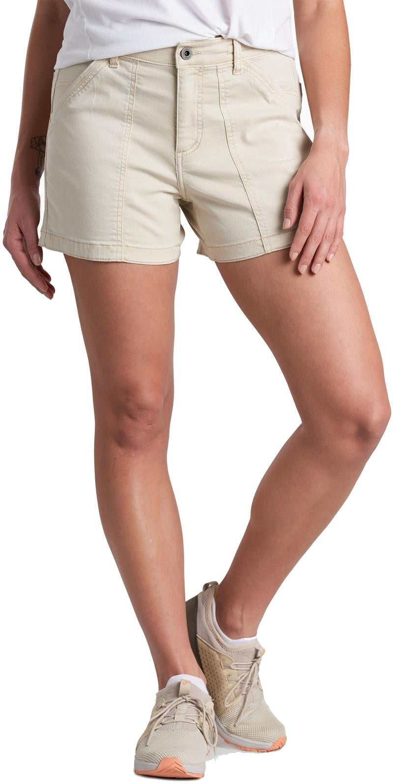 Kultivatr Shorts, 4" Inseam - Womens - stone 1