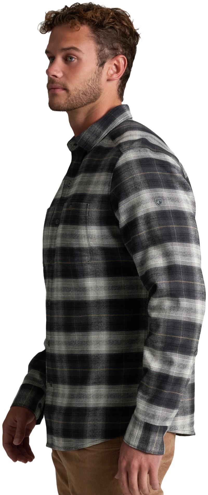 Law Flannel LS - Mens - black olive 1