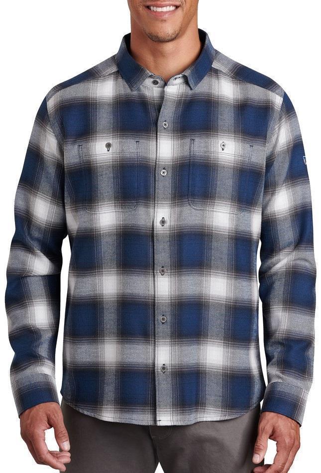 Law Flannel LS - Mens - blue gravel 1