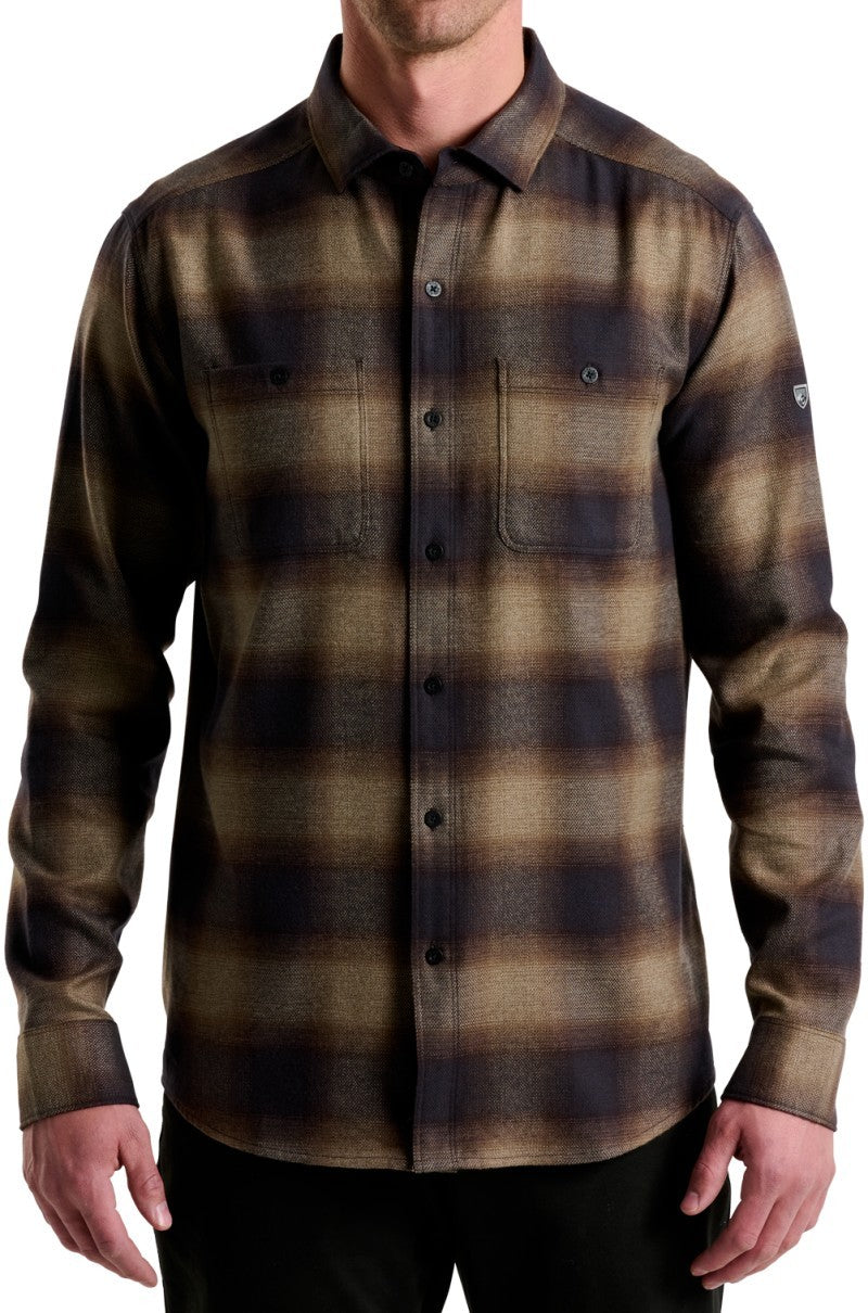 Law Flannel LS - Mens - dark roast 1