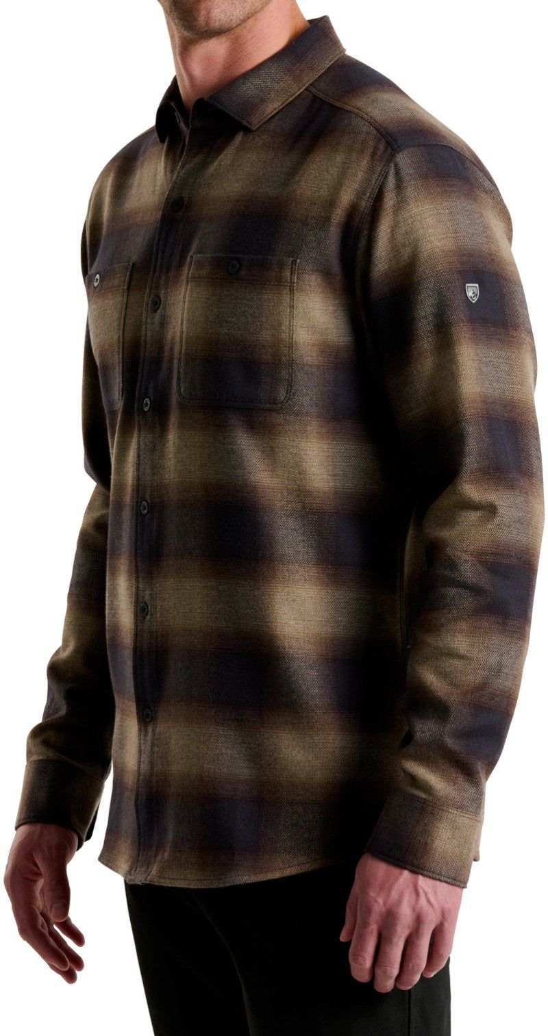Law Flannel LS - Mens - dark roast 1