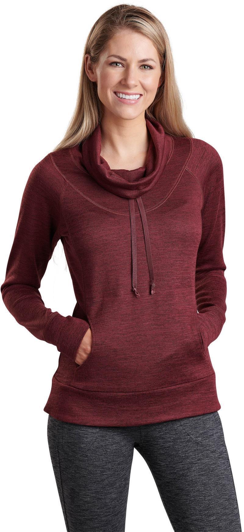 Lea Pullover - Womens - rosewood 1