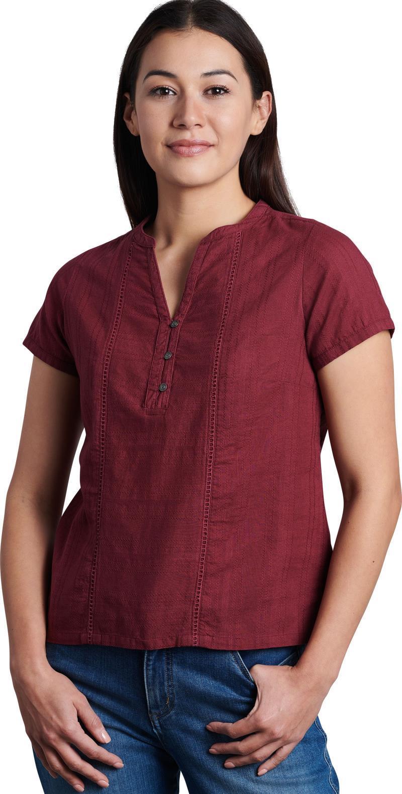 Liana SS - Womens - barberry 1