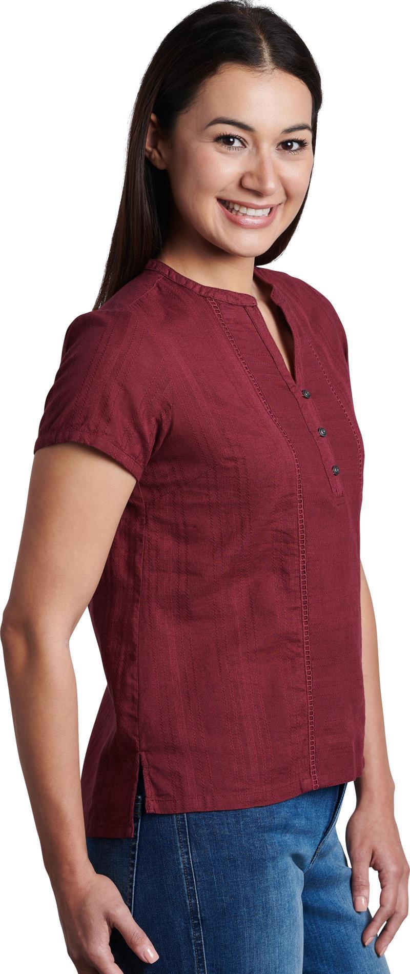 Liana SS - Womens - barberry 1