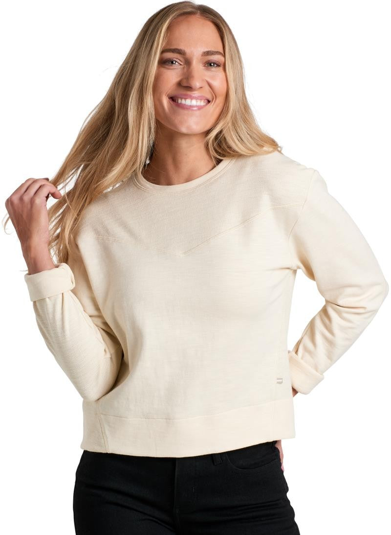 Lola Pullover Sweatshirt - Womens - ivory 1