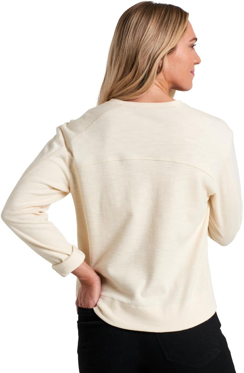Lola Pullover Sweatshirt - Womens - ivory 1