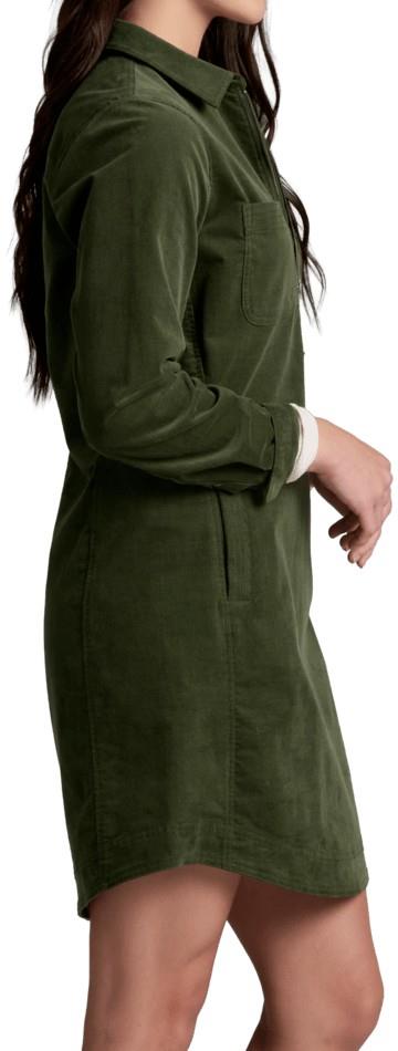 Lydia Cord Dress - Womens - dark moss 1