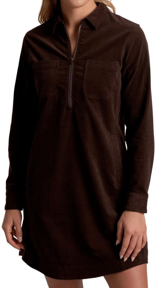 Lydia Cord Dress - Womens - french roast 1