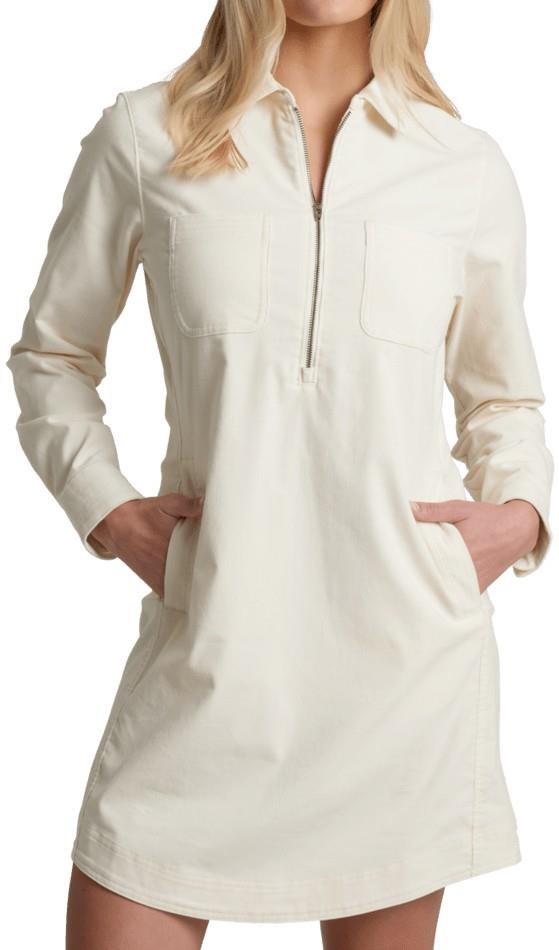 Lydia Cord Dress - Womens - vanilla 1