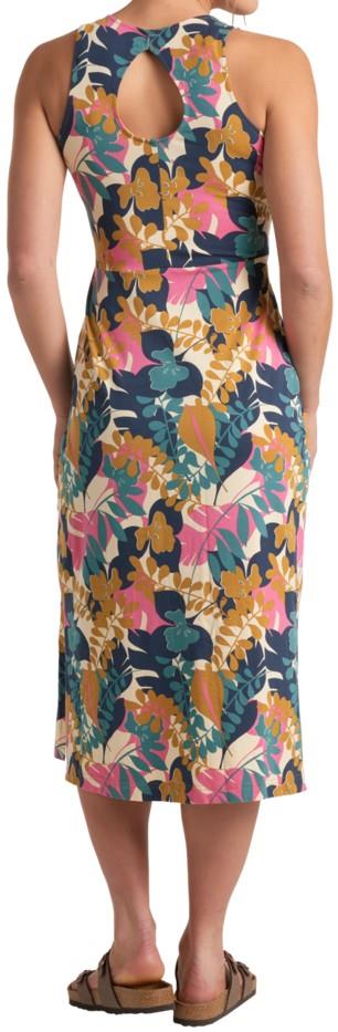 Lyra Keyhole Midi Dress - Womens - sunlit print 1