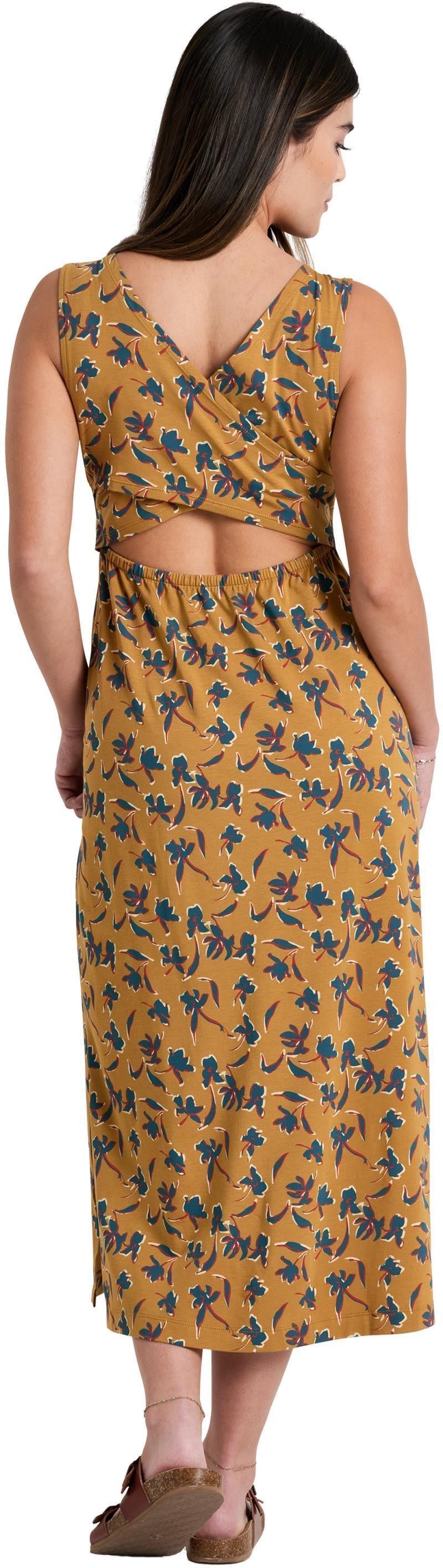 Lyra Midi Dress - tuscan sun print 1