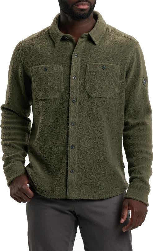 Nomad Fleece Overshirt - Mens - olive 1